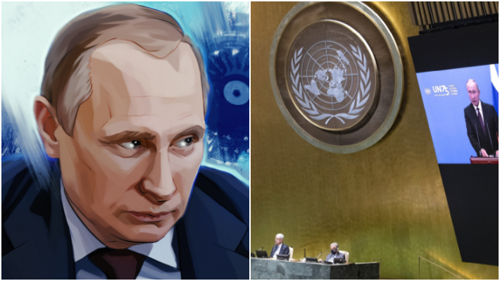 "В водовороте событий надо действовать сообща": главное из речи Путина к 75-летию ООН