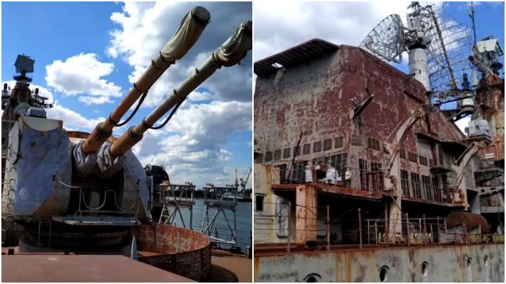 Видео с "нержавеющего" крейсера "Украина" по состоянию на июль 2019 года появилось в Сети