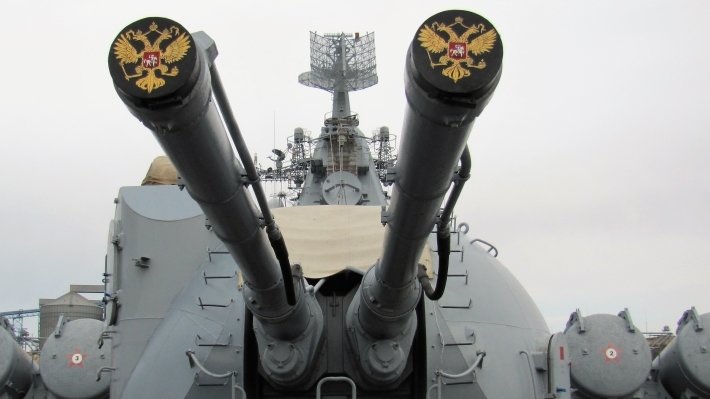 Флагманский крейсер Черноморского флота готовят к завершению ремонта