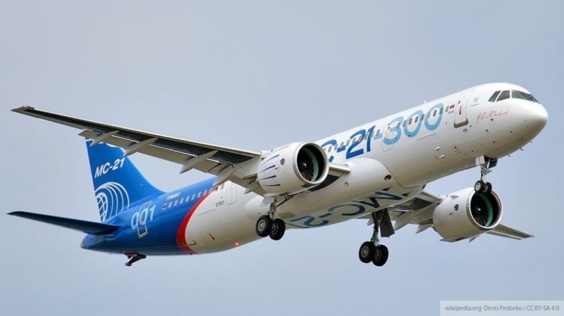 Состоялся первый полет самолета МС-21-310 с&nbsp;российскими двигателями
