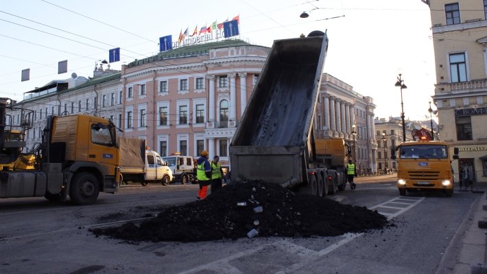 Стали известны даты ремонта второй части Невского проспекта в Петербурге