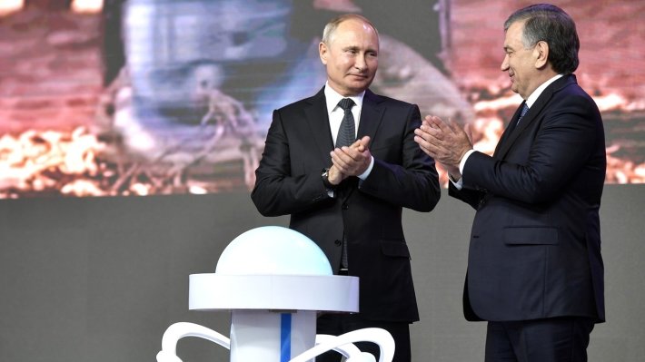 Путин и Мирзиеев дали старт проекту первой АЭС в Узбекистане