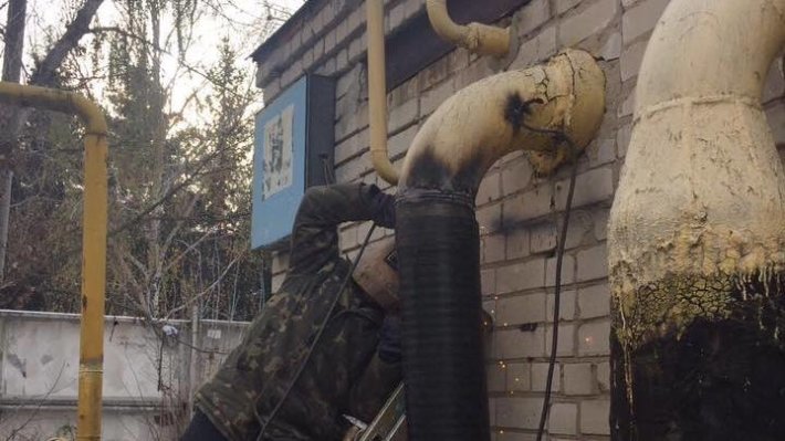 В замерзающей украинской Смеле "диверсанты" заварили газовые трубы, пытаясь снять пломбы с котельных 