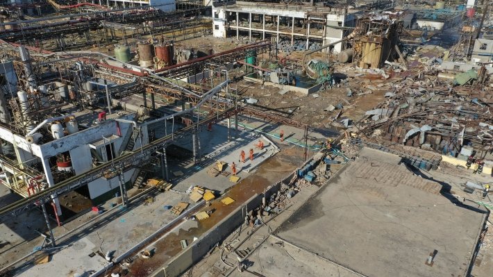 2,8 тысячи домов в Китае повредило из-за взрыва на химзаводе