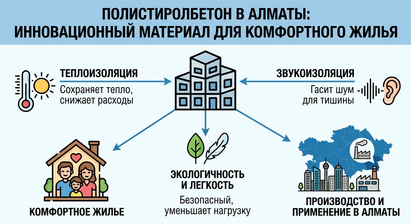 Полистиролбетон в Алматы: инновационный материал для комфортного жилья